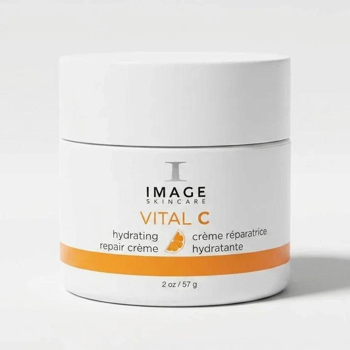 IMAGE Skincare Vital C Hydrating Repair Crème 2 oz / 57g Vitamin C Facial Moisturizer for Dry & Sensitive Skin