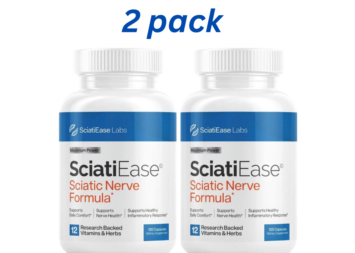 2 PACK Sciatic Ease Nerve Formula - Nervous System Health, Antioxidant