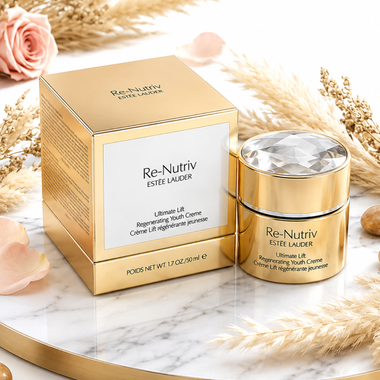 Estée Lauder Re-Nutriv Ultimate Lift Regenerating Youth Crème 1.7 oz / 50ml | Luxury Anti-Aging Face Moisturizer | New & Sealed