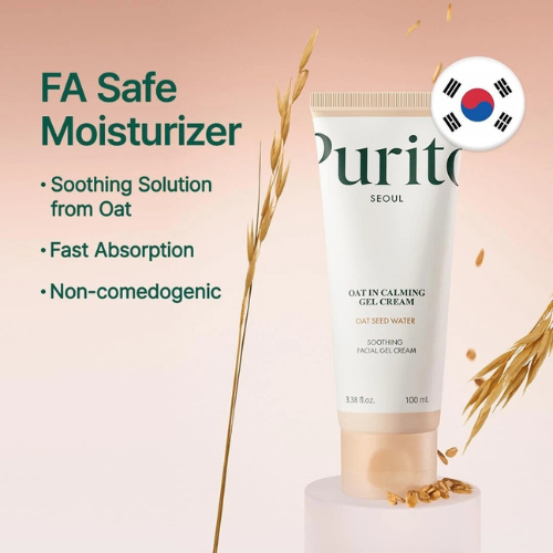 Calming Gel Moisturizer for Sensitive Skin, Hydration & Skin Barrier Support | Oat-Based Lightweight Skincare Cream (100ml)