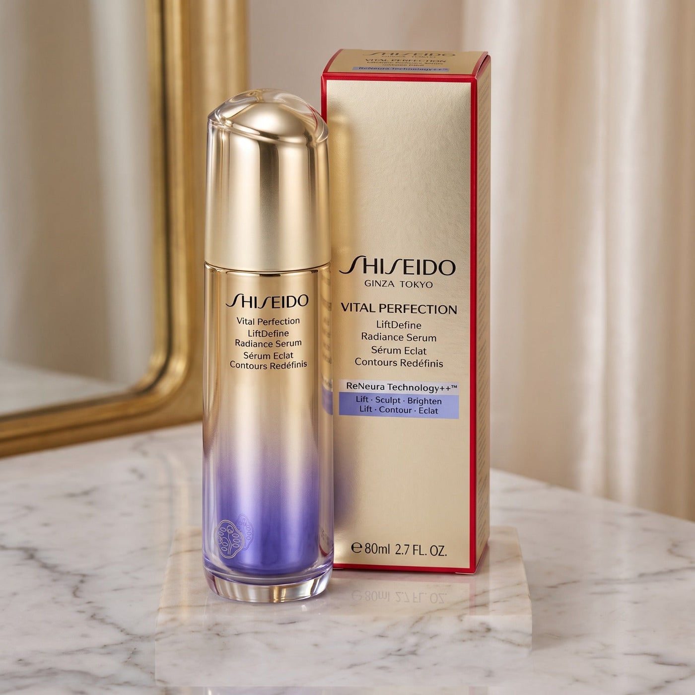 Shiseido Vital Perfection LiftDefine Radiance Serum 80mL / 2.7 Oz New Fast Shipping