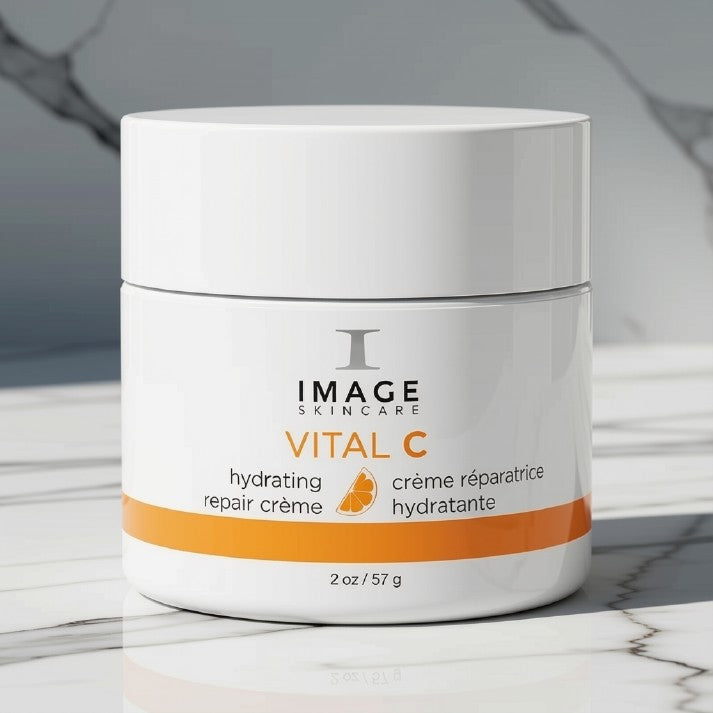 IMAGE Skincare Vital C Hydrating Repair Crème 2 oz / 57g Vitamin C Facial Moisturizer for Dry & Sensitive Skin