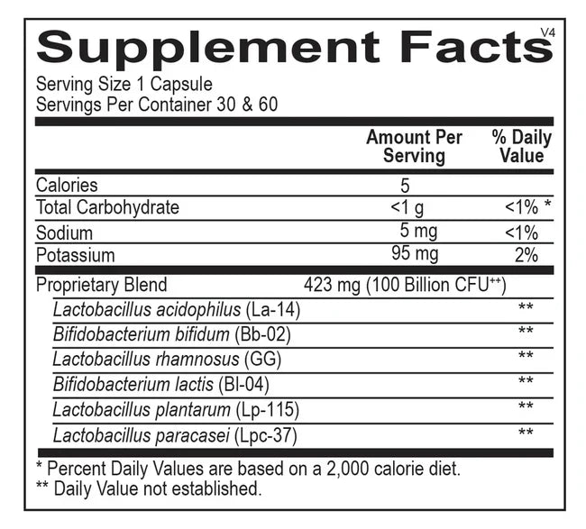Ortho biotic 100 billion  Potency Probiotic Supplement
