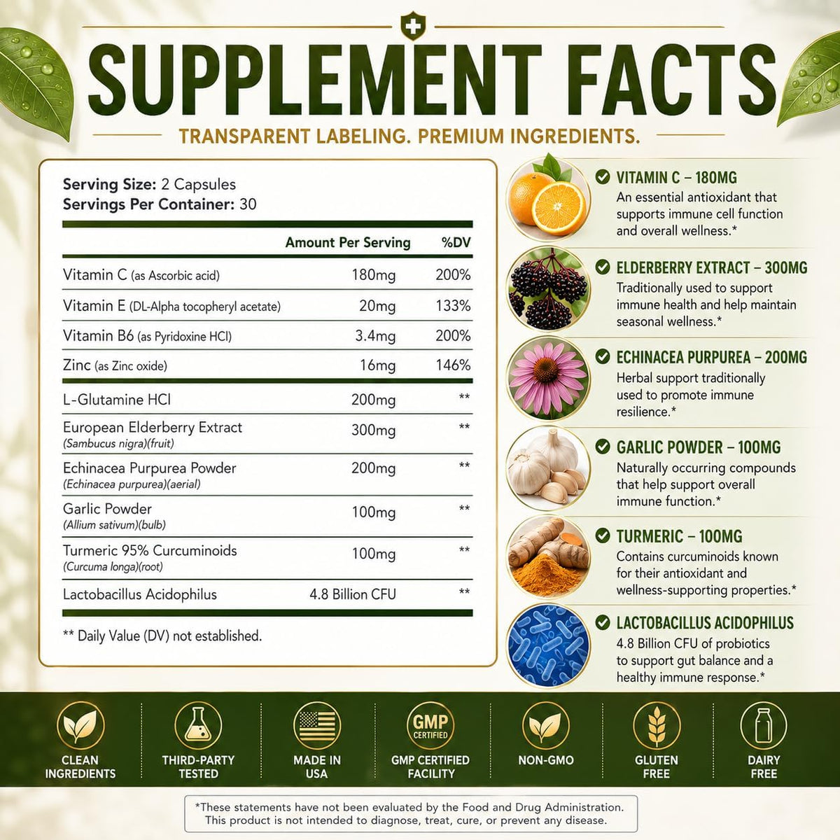 Naturonel Viracid Complete Advanced Immune Support – Daily Nutrient Formula (60 Capsules)