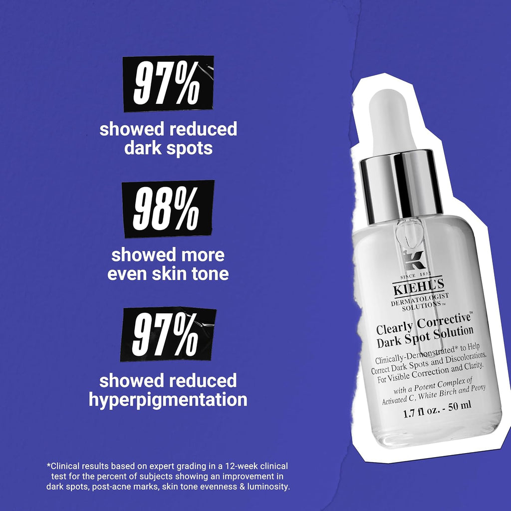 Kiehl's Clearly Corrective Skin Clarity Solution – Daily Radiance & Tone Balancing Serum (3.4 fl oz)