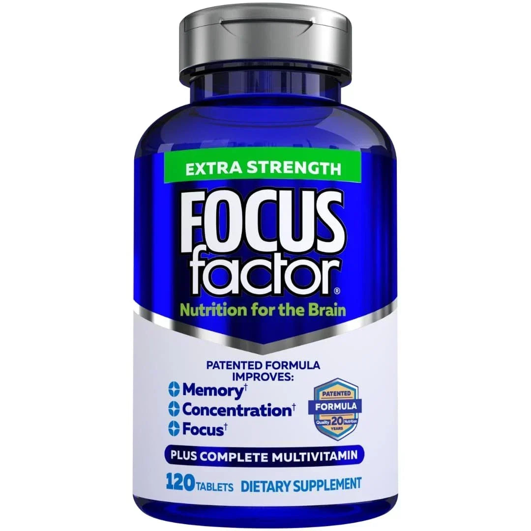 Focus Factor Extra Strength (120 Count) - Brain Supplement for Memory, Concentration and Focus&nbsp;