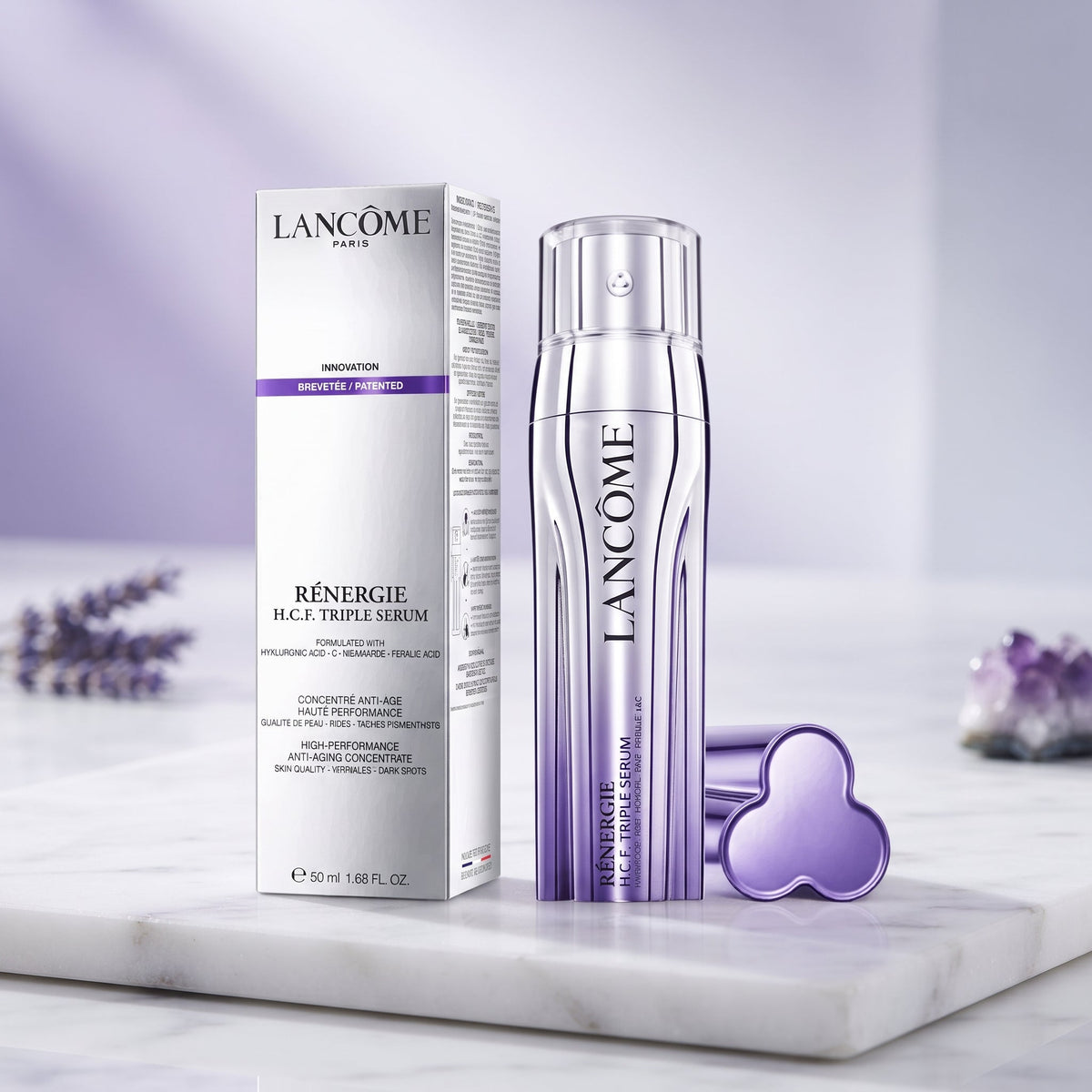 NEW Lancôme Rénergie H.C.F. Triple Serum 1.69 oz / 50ml Anti-Aging Face Serum with Box Authentic