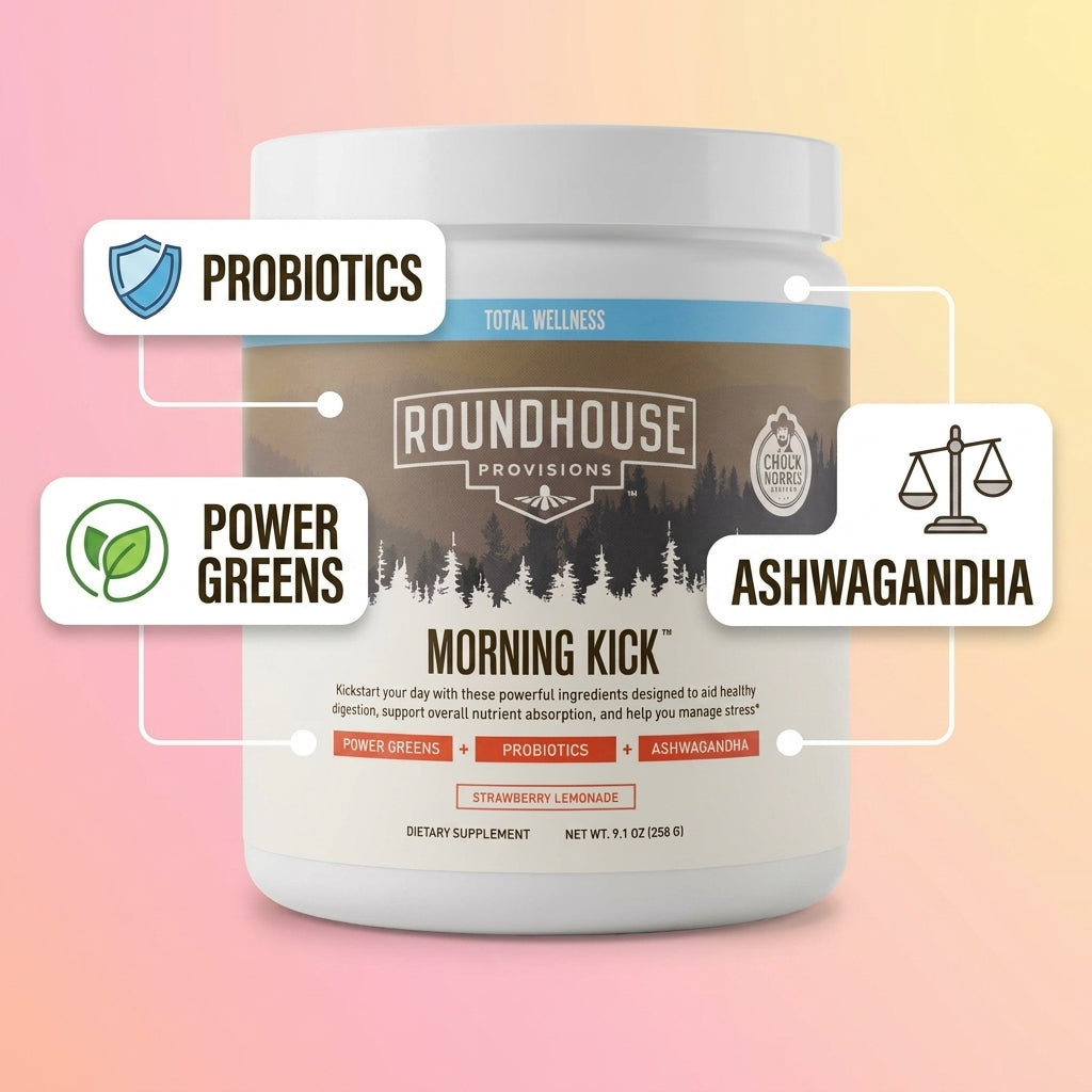Morning Kick Daily Greens & Wellness Powder – Strawberry Lemonade (30-Day Supply)