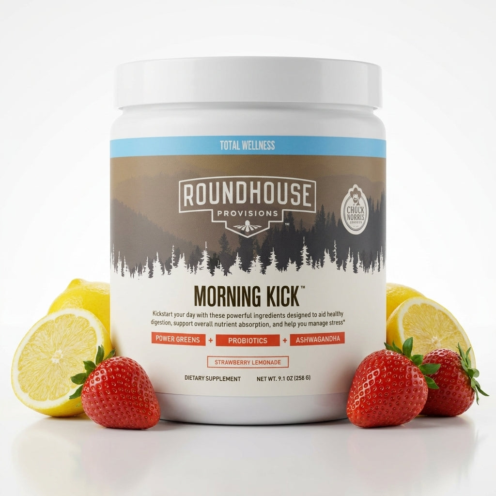 Morning Kick Daily Greens & Wellness Powder – Strawberry Lemonade (30-Day Supply)