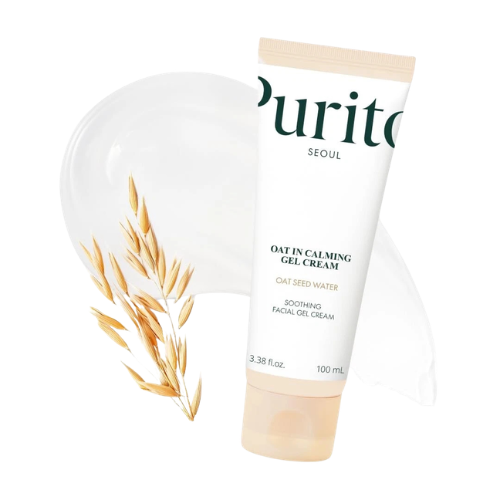 Calming Gel Moisturizer for Sensitive Skin, Hydration & Skin Barrier Support | Oat-Based Lightweight Skincare Cream (100ml)