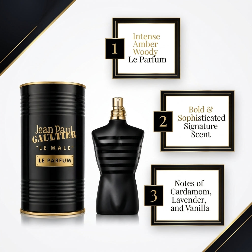 Jean Paul Gaultier Le Male Le Parfum – Intense Eau de Parfum Spray for Men