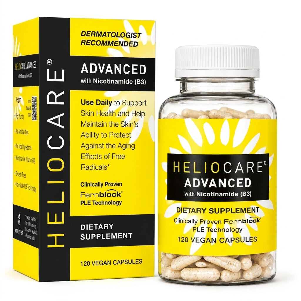 Heliocare Daily Botanical Antioxidant Supplement – Skin Radiance & Environmental Support (120 Vegan Capsules)