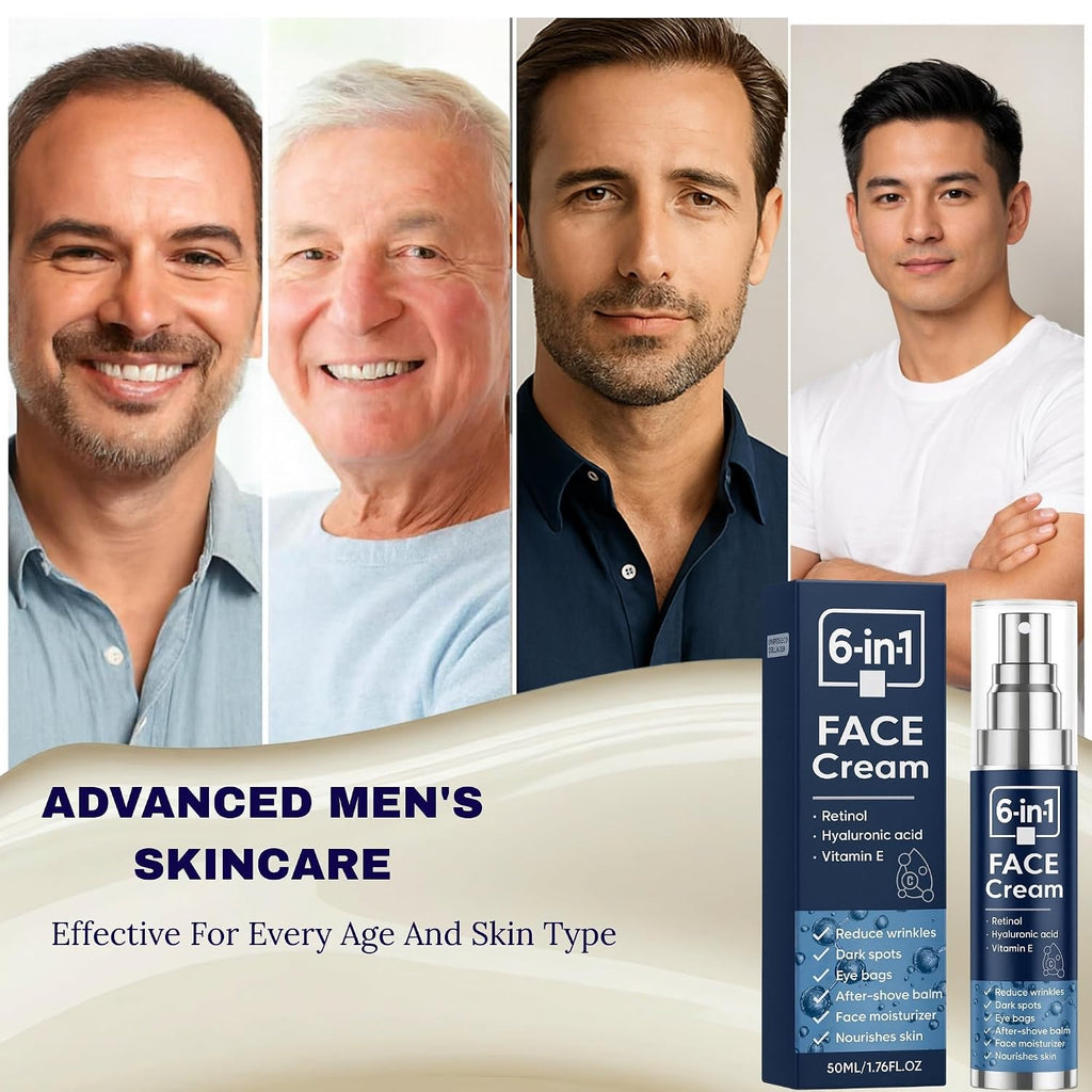 Men's 6-in-1 Advanced Facial Skin Ritual – Smoothing & Brightening Serum