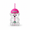 Starbucks Bearista Bear Glass Tumbler – Rose Red Edition