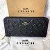 COACH Boxed Long Zip Around Wallet Signature Leather F53834 – New with Box